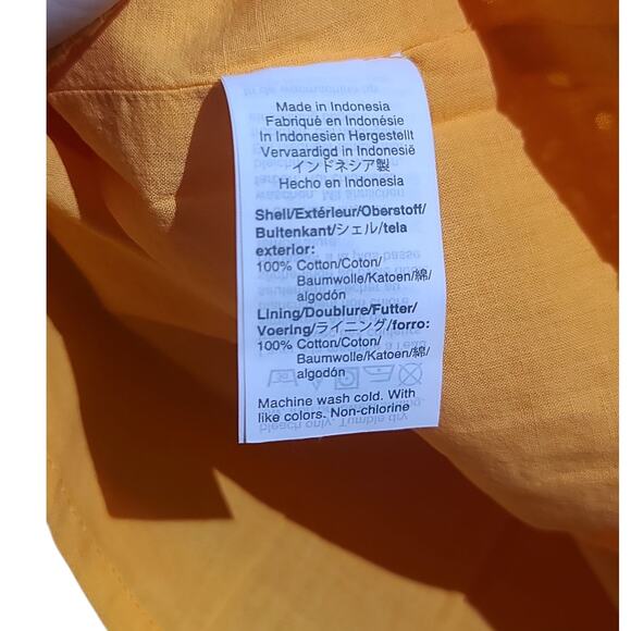 J. Crew Factory Eyelet Puff-Sleeve Top Saffron Size XS NWT - Picture 5 of 6